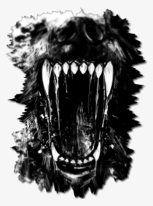 Blend Wolf Logo Werewolf Teeth, Werewolf Tattoo, Hyena - Big Bad Wolf Tattoo