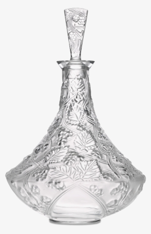 Lalique Crystal Wine Decanter Glass Since Rau Antiques - Decanter