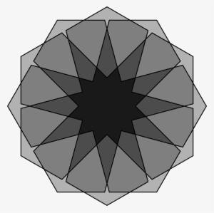 This Free Icons Png Design Of Two Hexagons, 12 Points
