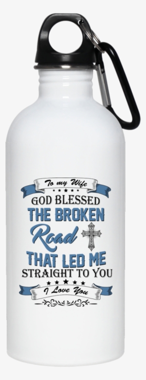 To My Wife God Blessed The Broken Road That Led Me - 99 Problems But Beer Solves Them Funny Tee - Men's