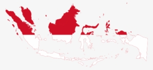 Indonesia Map Flag - Golden Crowned Flying Fox Range