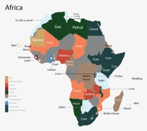 Most Googled Products In Each Country - Africa Tourist Attractions Map