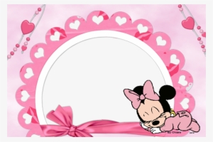 Moldura Minnie Para Bebê Imagem - Glitter Baby Minnie Mouse