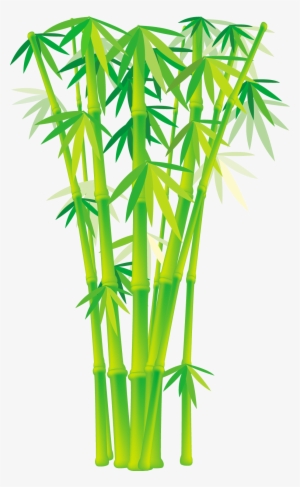 Bamboo And Grass Plant Vector - Bamboo Tree Vector Png