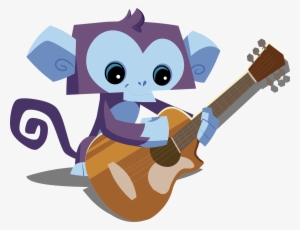 Monkey With Guitar - Animal Jam Monkey