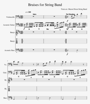 Bruises For String Band Sheet Music Composed By Train - Sheet Music