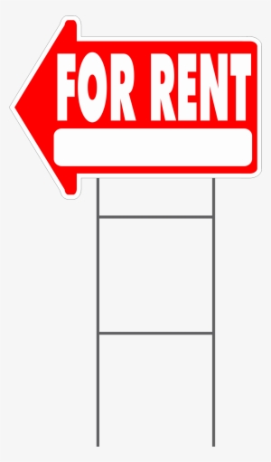 For Rent Yard Sign Arrow Shaped With Frame Statrting - Sale For Rent Png
