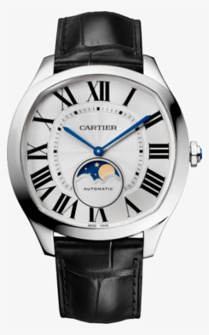 Cartier Drive De Cartier Moon Phases Watch Steel Leather