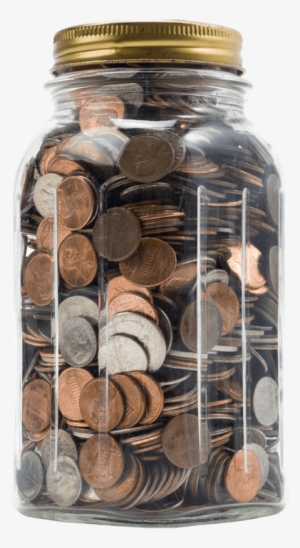 Best Packed In A Jar Of Coins Png - Coins In Jar Png