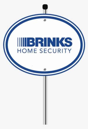 Brinks Yard Sign - Brinks Home Security Logo