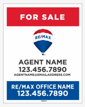 Remax For Sale Hanging Yard Sign 30tx24w Square 510px - Re Max For Sale