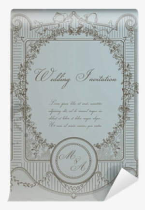 Vintage Wedding Card - Vellum