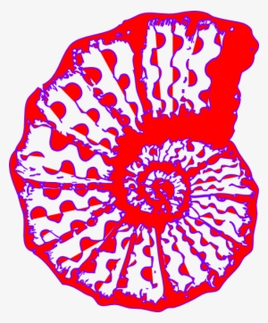 Shell Clipart Red Shell - Seashell Clip Art