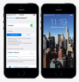 Unlocksound Tweak - Transparency Iphone