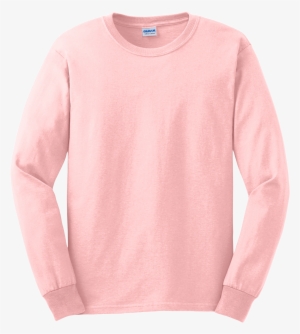 Gildan Long Sleeve T Shirt - Long Sleeve Shirt Pink Png Plain