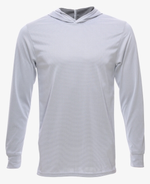 Unisex Long Sleeve Hoodie Bamboo Dry Shirt, Grey - Long-sleeved T-shirt