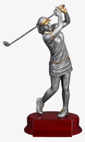 Modern Golf Resin Female, Approximately 6 1/4" Height, - Statue