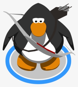 Hawkeye Quiver & Bow In-game - Club Penguin The Popstar