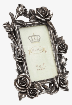 Item - Rose & Vine Antiqued Silver Photo Frame 6x4 Alchemy