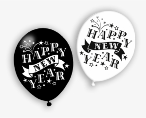 Balloons "happy New Year" - Happy New Years Balloon Png Transparent