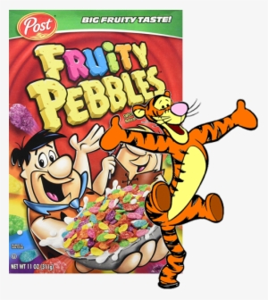 Tigger Is Fruity Pebbles - Fruity Pebbles Cereal Box