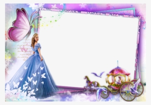 Fairytale Princess - Cinderella Photo Frame Png