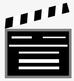 Movie Clipart - Movie Clapboard No Background