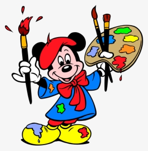 Mickey Mouse 20 By Convitex - Mickey Mouse With Paintbrush
