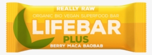 Qs-lifebar - Lifefood Organic Lifebar Plus Berry Maca Baobab, Glutenfree,