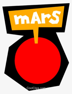 Planet Mars Royalty Free Vector Clip Art Illustration
