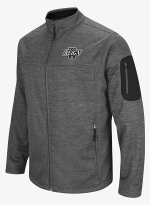 Ontario Reign Primary Logo Anchor Full Zip Jacket - Colosseum Maryland Terrapins Charcoal Anchor Full-zip