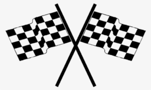 Checkered Flag - Crossed Checkered Flags Png