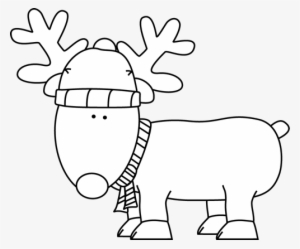 Wondrous Ideas Reindeer Clipart Black And White Clip - Clipart Christmas Black And White