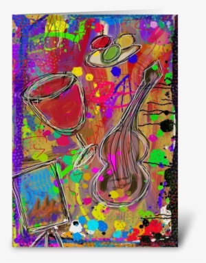 Party Explosion Greeting Card - Modern Art