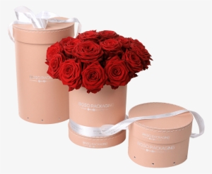 Round Sewed Flower Box With Lid - Cylinder Flower Box