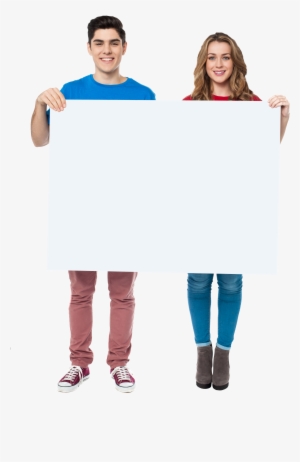 People Holding Banner Royalty-free Png - Text