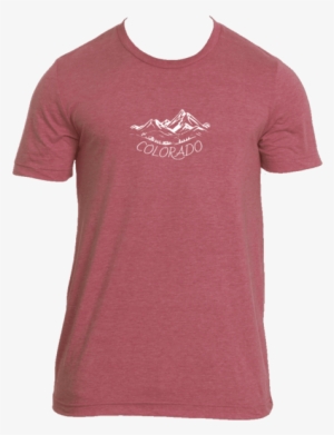 Colorado Vintage Mountain Drawing - T-shirt