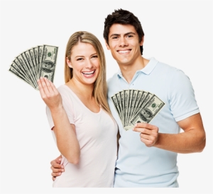 Couple Holding With Money