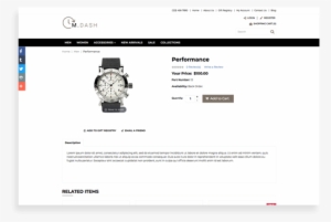 Website Product Page - Product