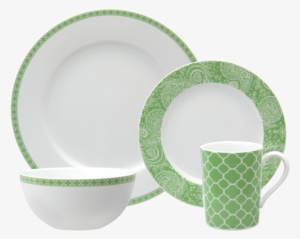 Faithful 4-piece Place Setting - Nikko Ceramics Faithful Dinnerware Set (16-piece)