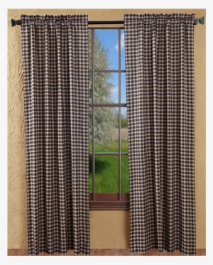 Primitive Curtains Bingham Star Plaid Dpanels 84 17154