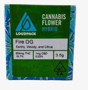 Loudpack Fire Og Hybrid Cannabis Flower - Flower