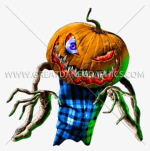 Pumpkinhead - Pumpkinhead Scarecrow Halloween Trucker Hat