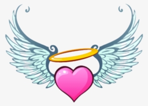 Report Abuse - Angel Wings Heart Clip Art
