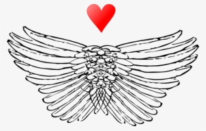 Wings N Heart Clip Art At Clker - Heart