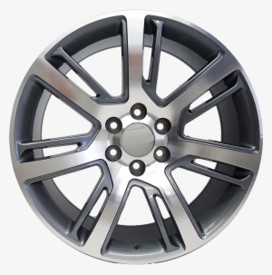 Cadillac Escalade Style, Gunmetal With Machined Face - 22x9 Cadillac Escalade Style