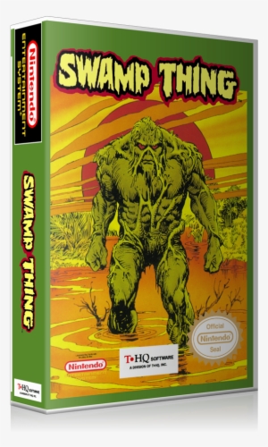 Nes Swamp Thing Retail Game Cover To Fit A Ugc Style - Swamp Thing Nes