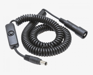 coiled power cord with switch - power cord