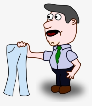 Holding Pants - Holding Pants Clipart