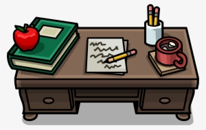 File Size - Teachers Desk Cartoon